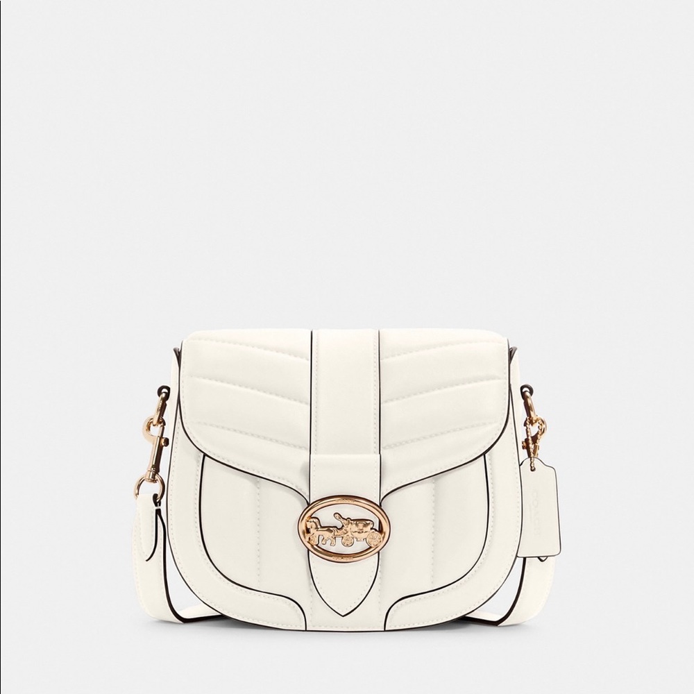 Coach Georgie Saddle Bag with Quilting